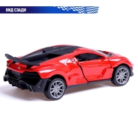 Машина металлическая &laquo;Купе&raquo;, 1:36, инерционная, открываются двери, цвет красный