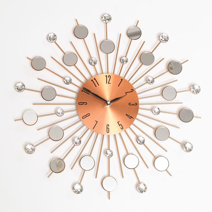 Часы настенные, интерьерные, большие Часы настенные, интерьерные, большие "Палекка", бесшумные, d-40 см, циферблат d-13 см