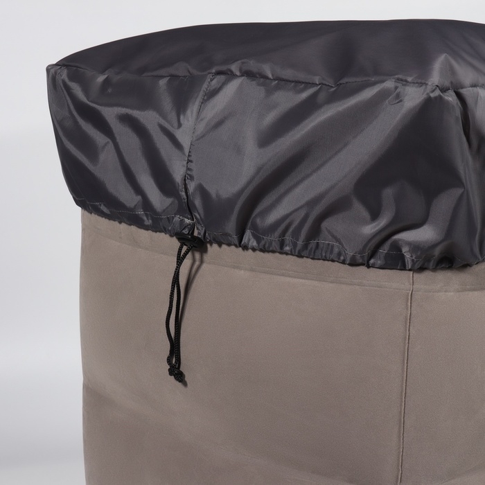 Подушка надувная, 40 &times; 30 &times; 45 см, в чехле, цвет серый