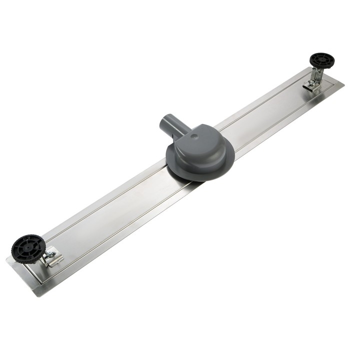 Трап ZEIN, c флaнцeм свободного вращения 360&deg;, 7х80 см, d=40/50 мм, нерж. сталь, сатин