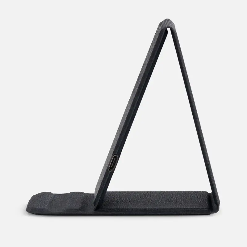 Подставка для смартфона с беспроводной зарядкой Kickstand, серая