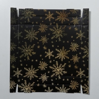 Коробка подарочная новогодняя складная &laquo;Золотой праздник&raquo;, 31,2 х 25,6 х 16,1 см, Новый год