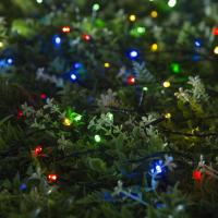 Гирлянда &laquo;Нить&raquo; 20 м, тёмная нить, 200 LED, свечение мульти, 2 режима, солнечная батарея