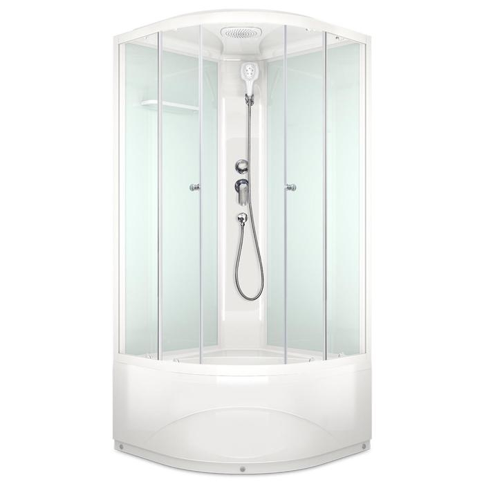 Душевая кабина DOMANI-Spa Delight 99, поддон 45 см, белые стенки, прозрачное стекло, 90х90 Душевая кабина DOMANI-Spa Delight 99, поддон 45 см, белые стенки, прозрачное стекло, 90х90