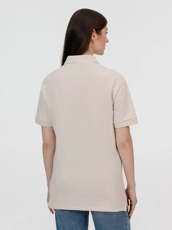 Рубашка поло унисекс Pacific, бежевая (льняная), размер S