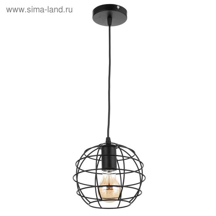 Подвес BayerLux Подвес BayerLux "Шар" 1х60Вт Е27 черный 18,5х18,5х16см