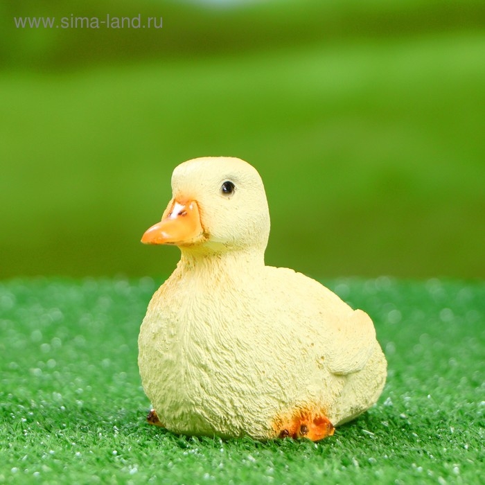 Садовая фигура Садовая фигура "Утенок сидит" 14х8х10см