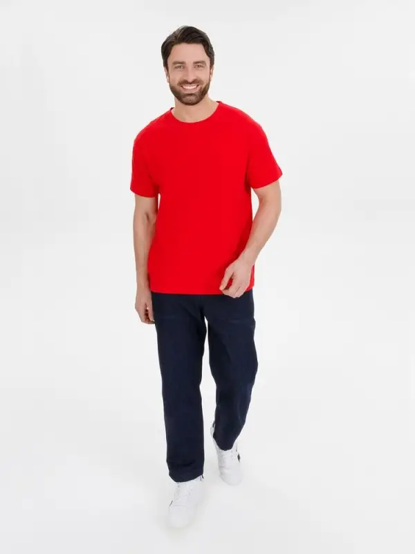 Футболка T-Bolka 180 красная, размер XS