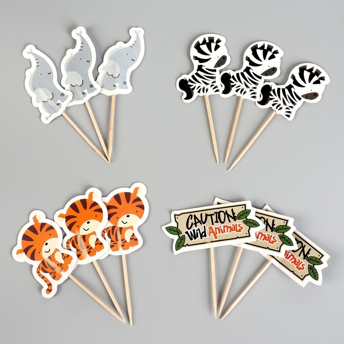 Шпажки «Сафари», в наборе 12 штук Шпажки «Сафари», в наборе 12 штук