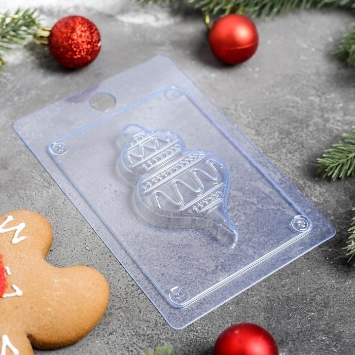 Форма для шоколада и конфет пластиковая «Ёлочная игрушка», 15×10 см, цвет прозрачный Форма для шоколада и конфет пластиковая «Ёлочная игрушка», 15×10 см, цвет прозрачный