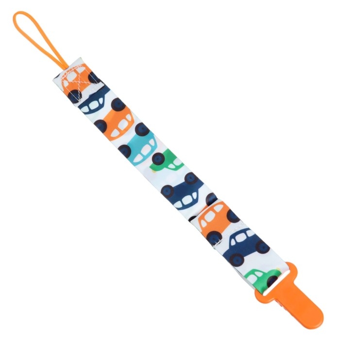 Держатель для соски - пустышки «Машинки», на ленте Держатель для соски - пустышки «Машинки», на ленте