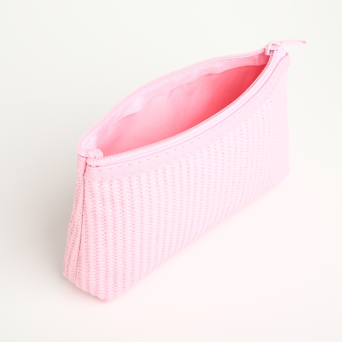 Набор косметичек 3 в 1 на молнии, цвет розовый