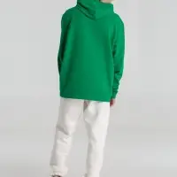 Толстовка с капюшоном унисекс Hoodie, зеленая, размер S