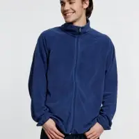 Куртка флисовая унисекс Fliska, темно-синяя, размер XS/S