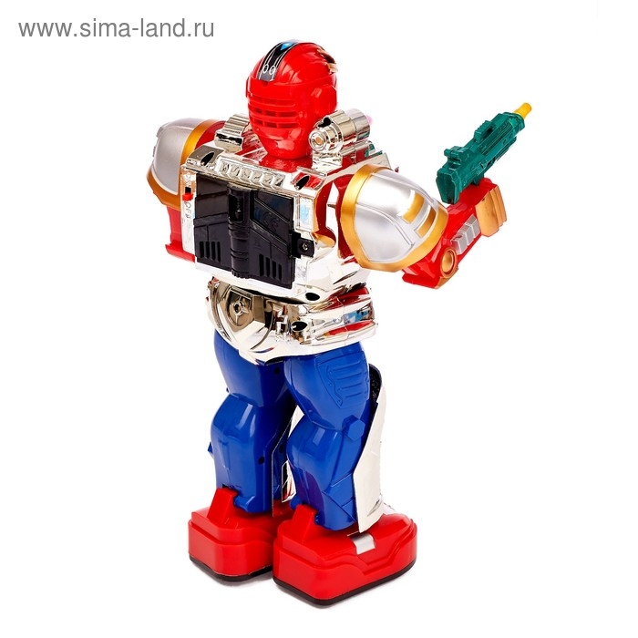 Робот &laquo;Уран-3000&raquo;, световые эффекты, русская озвучка, работает от батареек