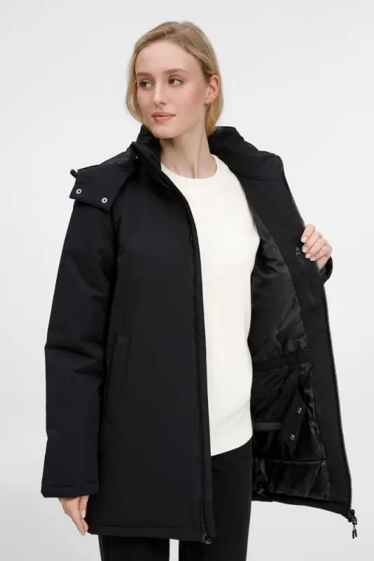 Куртка-парка унисекс Sfera, черная, размер S