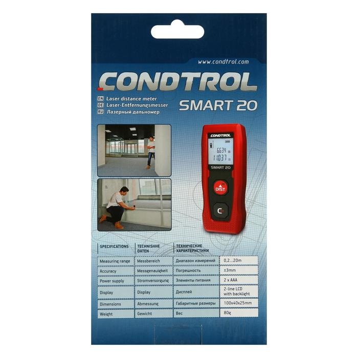 Лазерный дальномер CONDTROL Smart 20 1-4-096, 0,2-20 м, &plusmn;3 мм