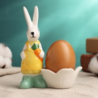 Подставка под яйцо "Кролик" 8х6х12см, микс Подставка под яйцо "Кролик" 8х6х12см, микс