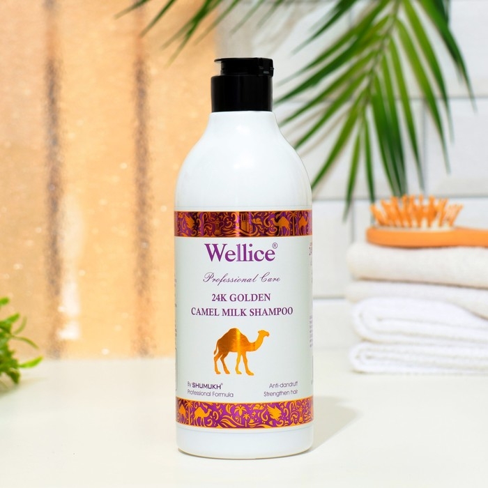 Профессиональный шампунь с молоком верблюда и золотом, 520 мл Профессиональный шампунь с молоком верблюда и золотом, 520 мл
