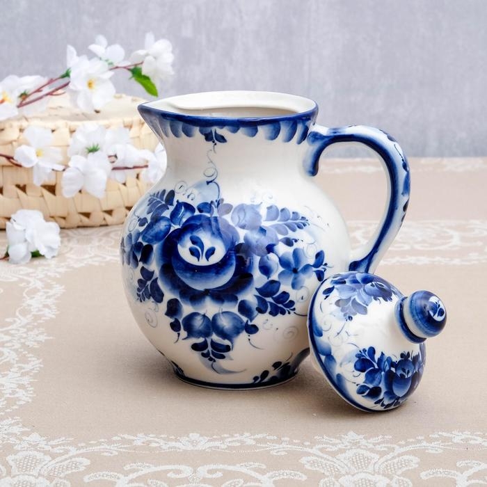 Кувшин «Деревенский», 22х12х14,5 см, гжель Кувшин «Деревенский», 22х12х14,5 см, гжель