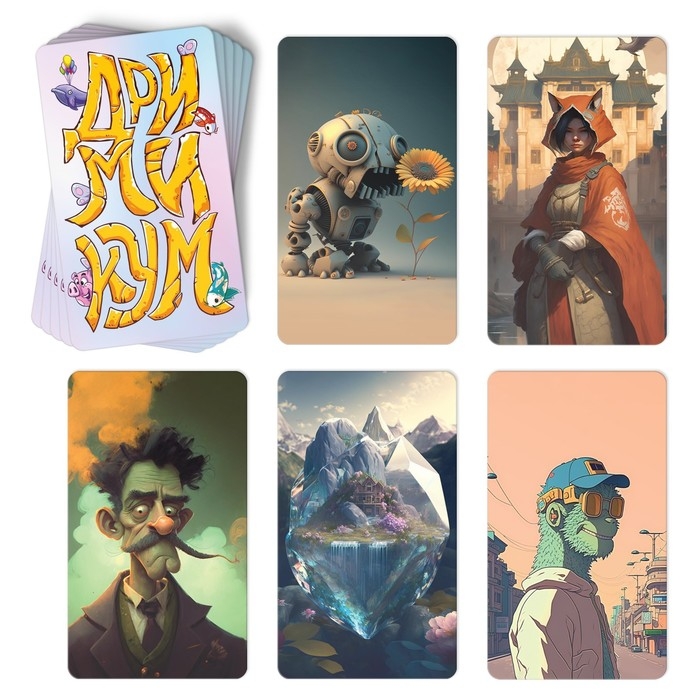 Настольная игра на ассоциации и воображение &laquo;Дримикум. Нейросеть&raquo;, 105 карт, 10+