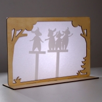 Теневой театр по мотивам сказки братьев Гримм &laquo;Волк и семеро козлят&raquo;