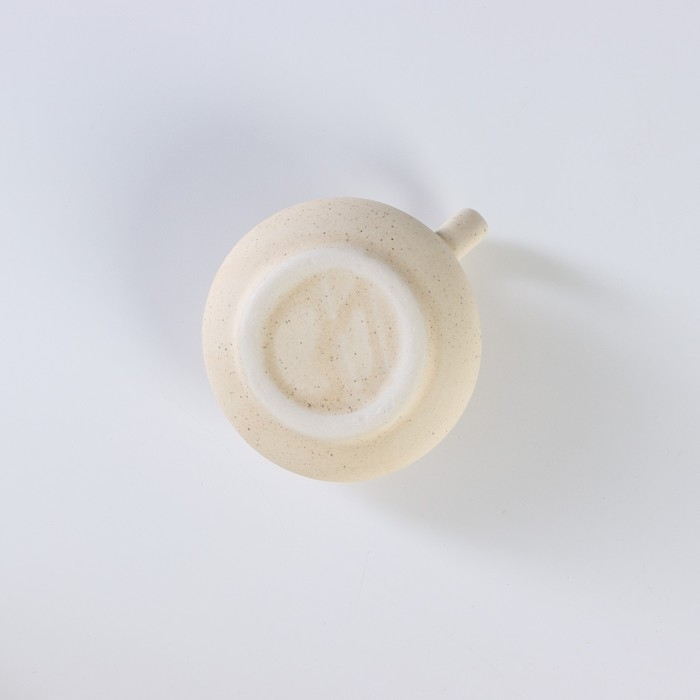 Подсвечник керамический, 8,5&times;5 см, цвет бежевый