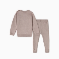 Костюм вязаный Крошка Я "Зимний мишка" рост 74-80 см