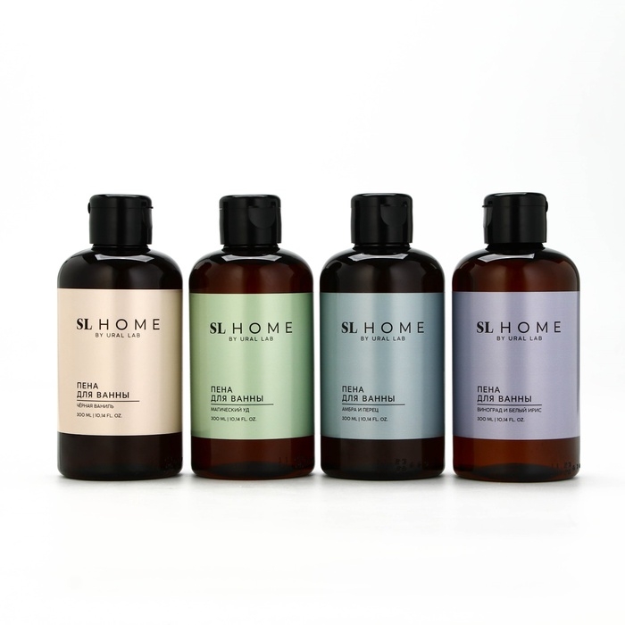 Пена для ванны URAL LAB, 300 мл, аромат амбры и перца