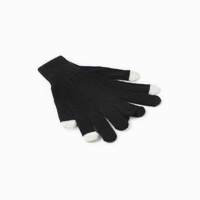 Перчатки сенсорные, цвет черный, р-р 18 Перчатки сенсорные, цвет черный, р-р 18