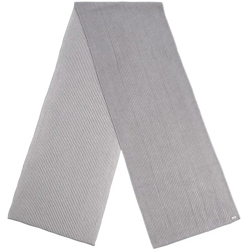 Шарф Nobilis, белый с серым