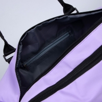 Сумка женская спортивная BE NICE на молнии, отдел из ПВХ, отдел для обуви, наружный карман, цвет сиреневый Сумка женская спортивная BE NICE на молнии, отдел из ПВХ, отдел для обуви, наружный карман, цвет сиреневый