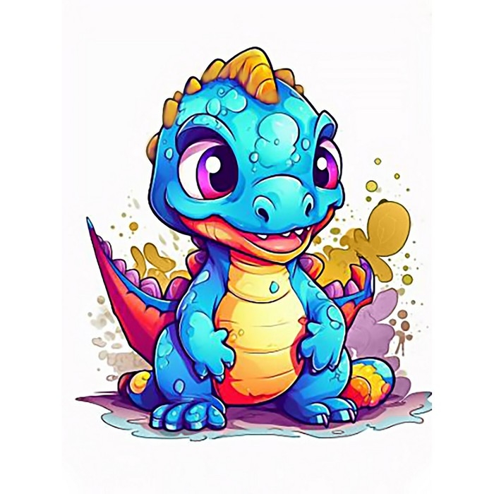 Алмазная мозаика &laquo;Малыш дракон&raquo; 15 &times; 20 см, без подрамника