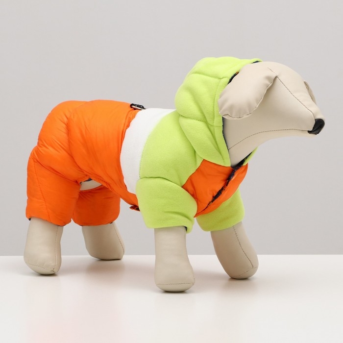 Комбинезон Комбинезон "Эльф", размер 14 (ДС 32 см, ОГ 42 см, ОШ 31 см), салатово-оранжевый