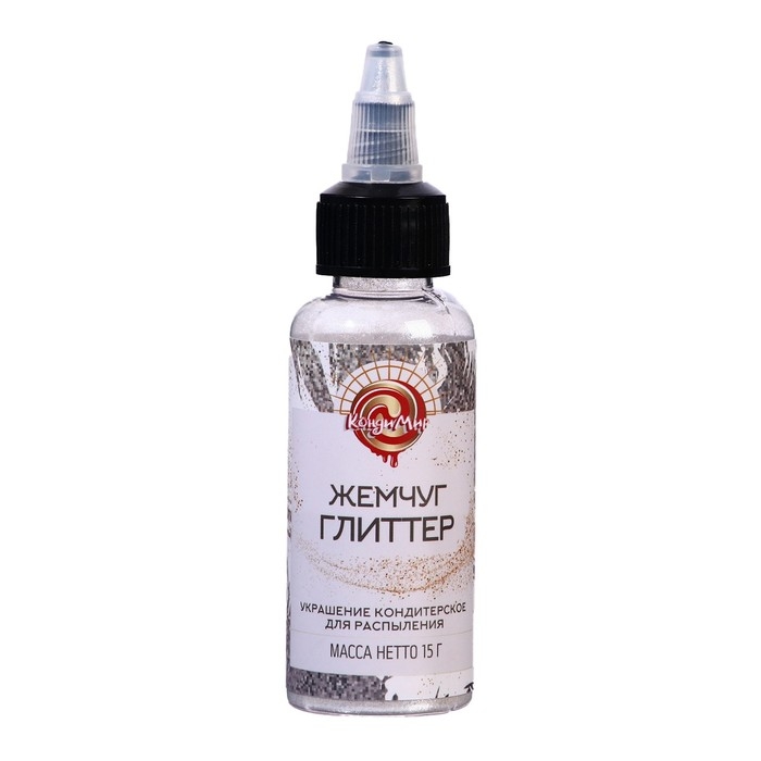 Глиттер, кандурин-распылитель "Жемчуг", фракция 40-200 &micro;m, 15 г