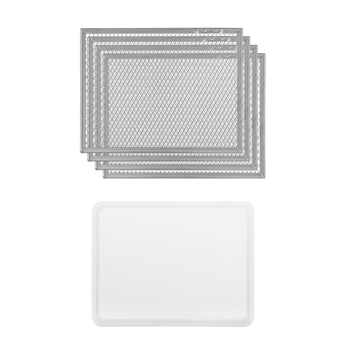 Сушилка для овощей и фруктов Kitfort КТ-1915-1, 340 Вт, 4 яруса, 230х180 мм, белая Сушилка для овощей и фруктов Kitfort КТ-1915-1, 340 Вт, 4 яруса, 230х180 мм, белая