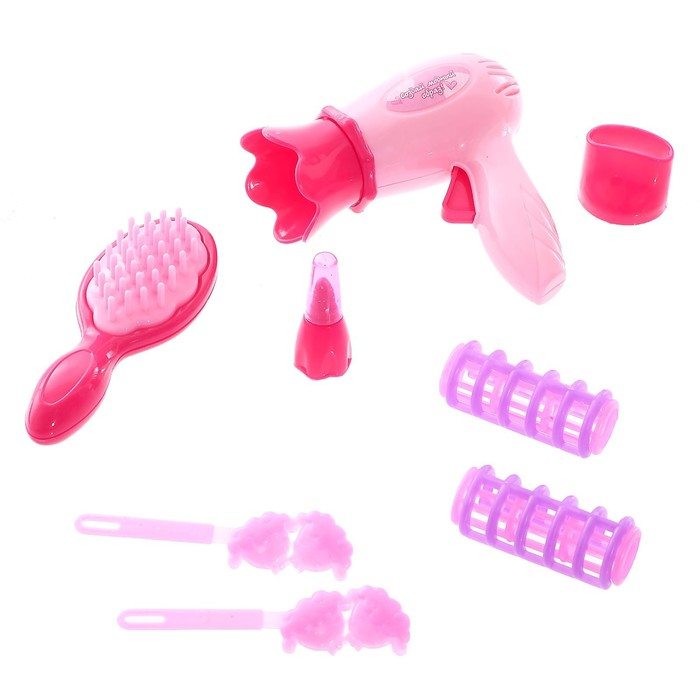 Набор игровой &laquo;Парикмахер&raquo;, 6-8 предметов, с фартуком, МИКС