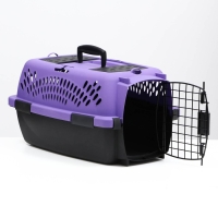 Переноска для животных с металлической дверью, 49 х 32 х 27, Фиолетовая Переноска для животных с металлической дверью, 49 х 32 х 27, Фиолетовая