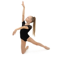 Купальник для гимнастики и танцев Grace Dance, р. 30, цвет чёрный