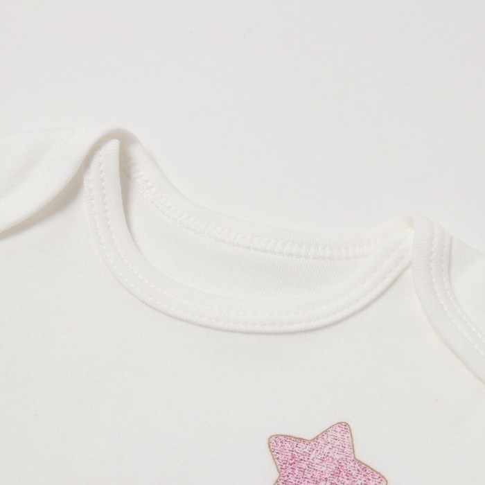 Комплект детский, цвет белый/розовый, рост 68 см