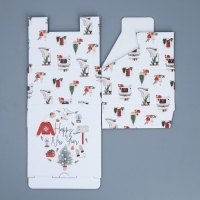 Коробка подарочная новогодняя складная &laquo;Хюгге&raquo;, 15 х 15 х 7 см, Новый год