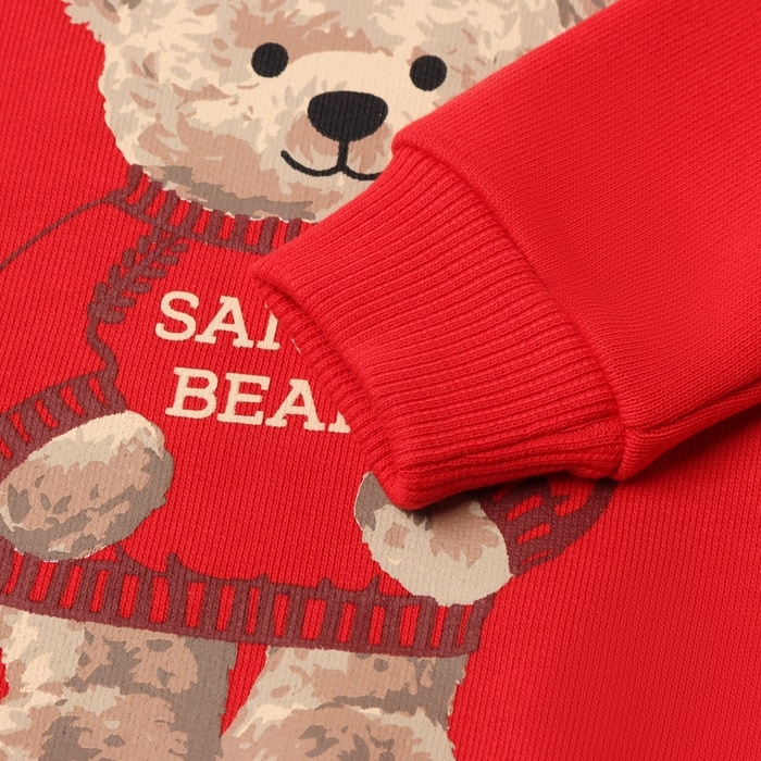 Костюм (свитшот и штанишки) Крошка Я "Новогодние медвежата", рост 68-74 см