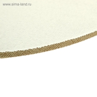 Холст круглый на оргалите 4 мм, d-20, хлопок 100% акриловый грунт, мелкое зерно, 250 г/м&sup2;