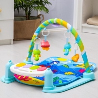 Коврик развивающий с дугой «Морские истории», пианино, зеркало, р-р 73х45х0,5 см. Коврик развивающий с дугой «Морские истории», пианино, зеркало, р-р 73х45х0,5 см.