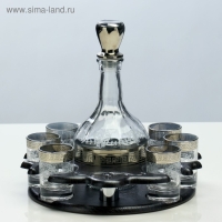 Мини-бар 7 предметов Столичный, гравировка 500/50 мл Мини-бар 7 предметов Столичный, гравировка 500/50 мл