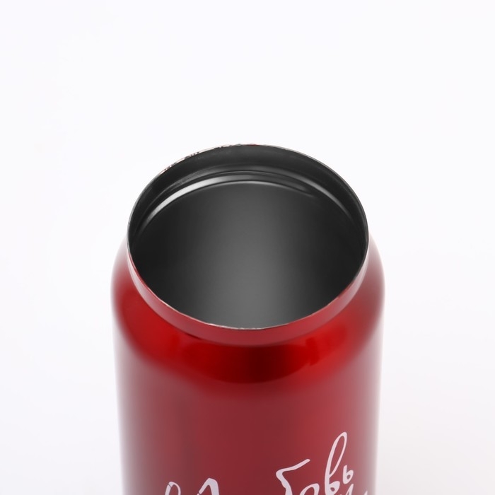 Термокружка, 400 мл, Банка "Мастер К. Любовь", сохраняет тепло 8 ч, 7.6 х 19.3 см