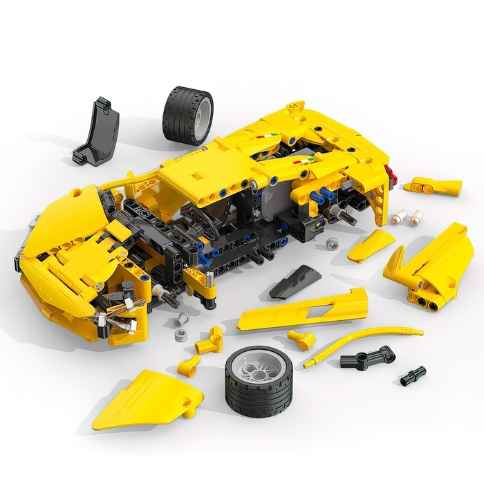 Конструктор инерционный &laquo;Спорткар&raquo;, 357 деталей