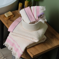 Полотенце махровое LoveLife &laquo;Муссон&raquo; 70х120 см, розовый, 100% хлопок, 500 гр/м2