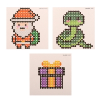 Аквамозаика &laquo;Дед Мороз: Змейка и подарочек&raquo;, 3 фигурки, 931 шарик