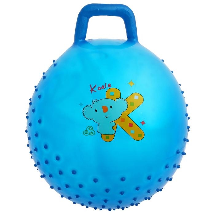 Мяч-прыгун с ручкой &laquo;Сказочные истории&raquo;, массажный, d=45 cм, 350 г, цвета МИКС